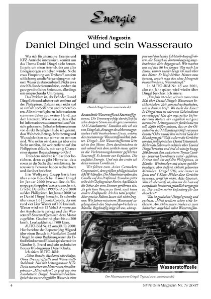 Daniel Dingel und sein Wasserauto