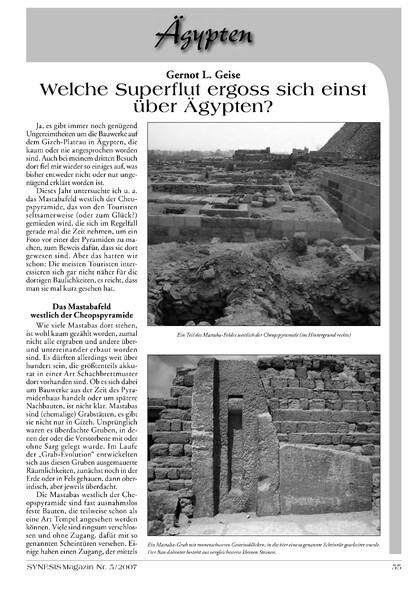 Welche Superflut ergoss sich einst über Ägypten?