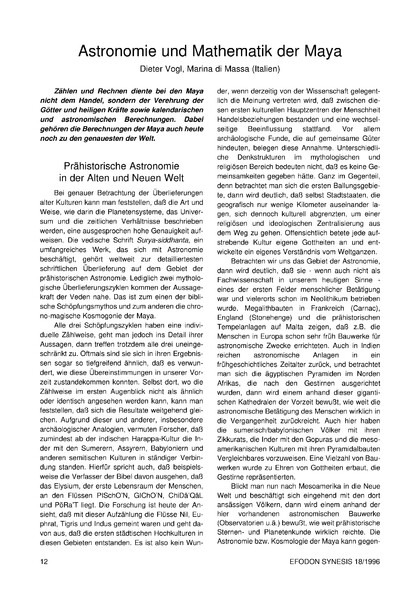 Astronomie und Mathematik der Maya