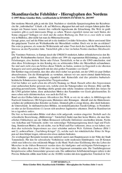 Skandinavische Felsbilder – Hieroglyphen des Nordens