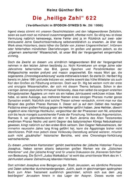 Die “heilige Zahl” 622