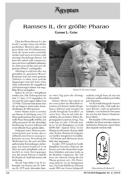 Ramses II., der größte Pharao
