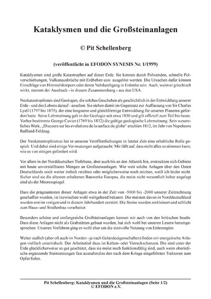 Kataklysmen und Großsteinanlagen