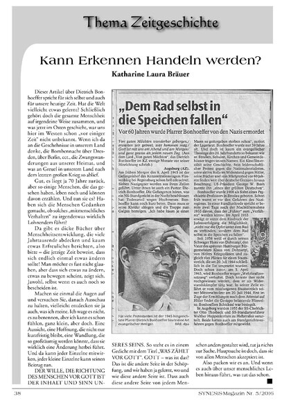 Kann Erkennen Handeln werden?
