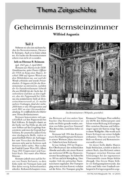 Geheimnis Bernsteinzimmer (Teil 2)
