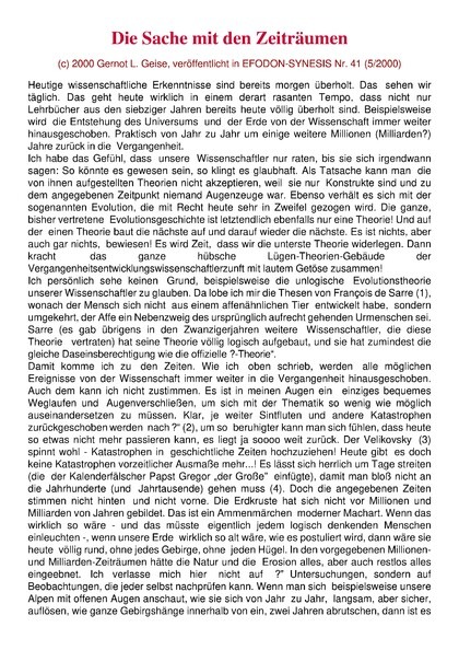 Die Sache mit den Zeiträumen