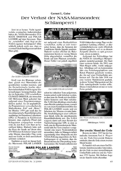 Der Verlust der NASA-Marssonden: Schlamperei!