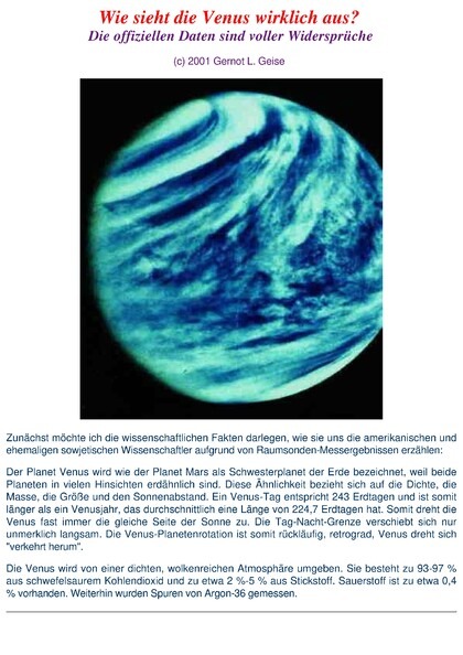 Wie sieht die Venus wirklich aus?