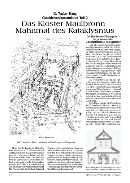 Geschichtsrekonstruktion Teil 3: Das Kloster Maulbronn – Mahnmal des Kataklysmus