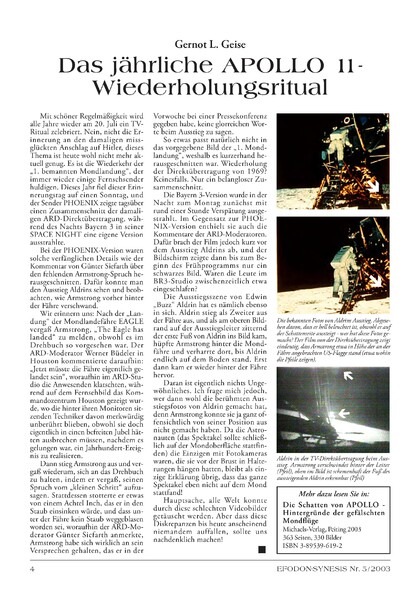 Das jährliche APOLLO 11-Wiederholungsritual