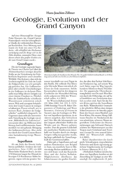Geologie, Evolution und der Grand Canyon