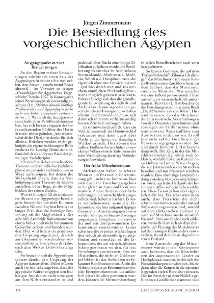 Die Besiedlung des vorgeschichtlichen Ägypten