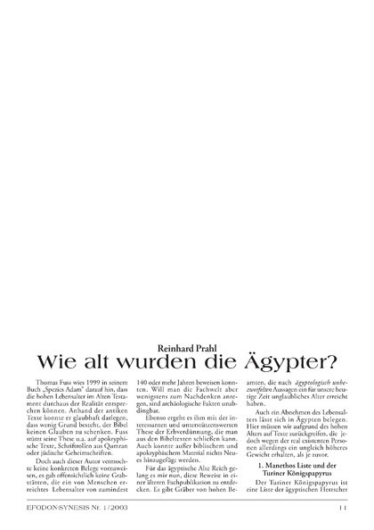 Wie alt wurden die Ägypter?
