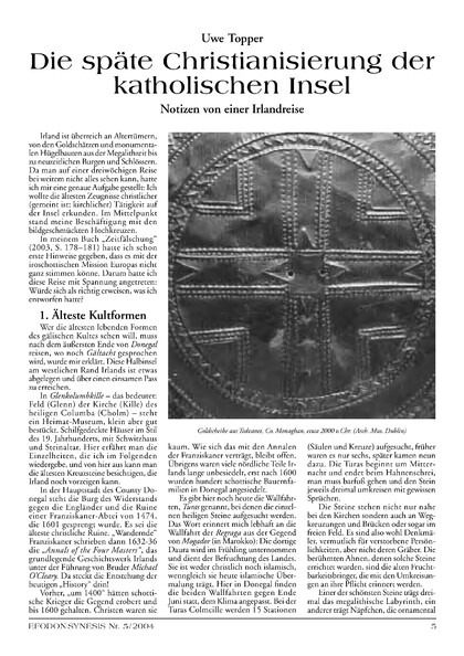 Die späte Christianisierung der katholischen Insel. Notizen von einer Irlandsreise