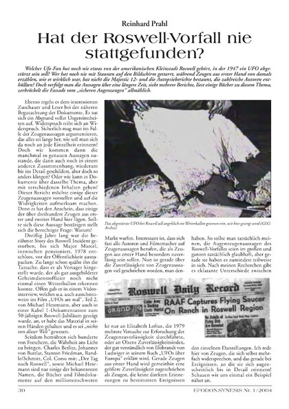 Hat der Roswell-Vorfall nie stattgefunden?