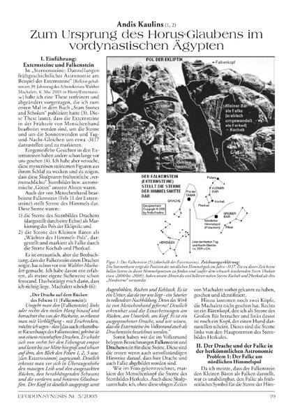 Zum Ursprung des Horus-Glaubens im vordynastischen Ägypten