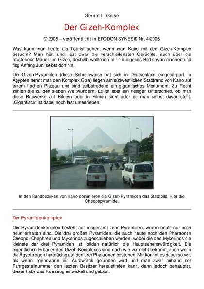 Der Gizeh-Komplex