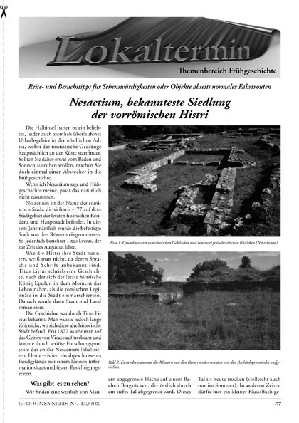 Nesactium, bekannteste Siedlung der vorrömischen Histri