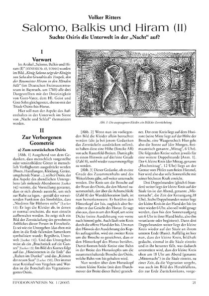 Salomo, Balkis und Hiram (II)