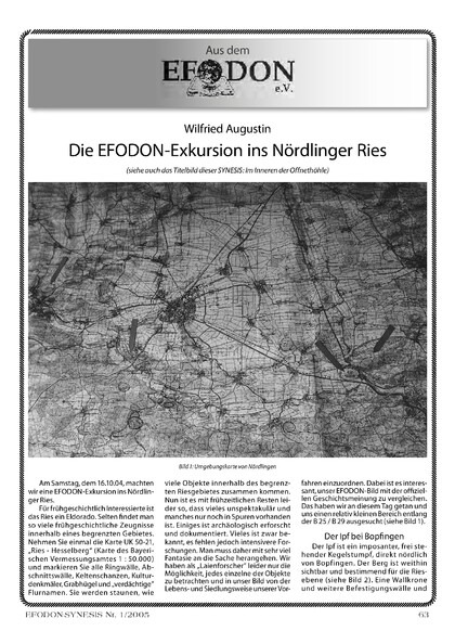 Die EFODON-Exkursion ins Nördlinger Ries