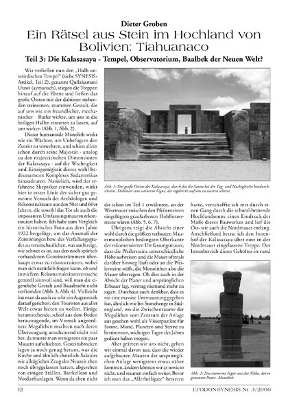 Ein Rätsel aus Stein im Hochland von Bolivien: Tiahuanaco Teil 3: Die Kalasasaya – Tempel, Observatorium, Baalbek der Neuen Welt?