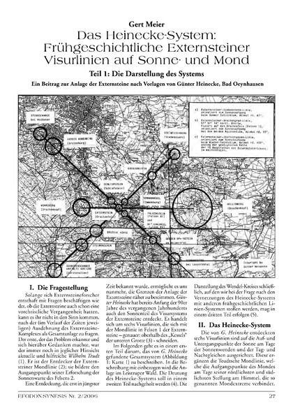 Das Heinecke-System – Externsteiner Visurlinien auf Sonne- und Mond – Teil 1: Die Darstellung des Systems