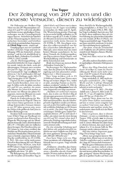 Der Zeitsprung von 297 Jahren und die neuesten Versuche, diesen zu widerlegen