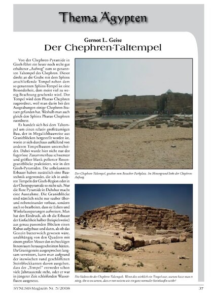 Der Chephren-Taltempel