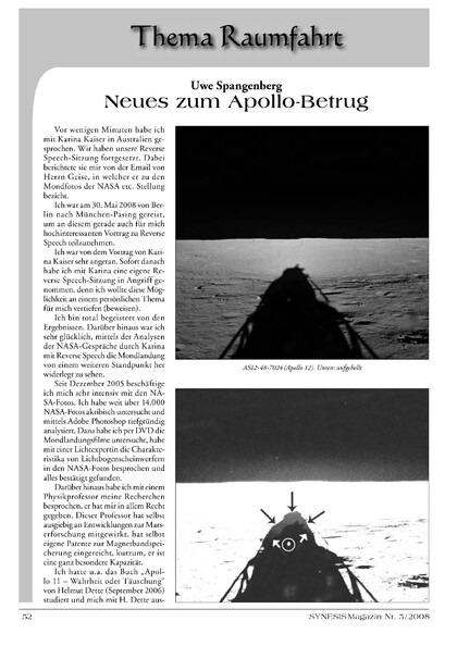 Neues zum Apollo-Betrug