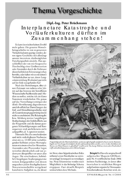 Interplanetare Katastrophe und Vorläuferkulturen dürften im Zusammenhang stehen!