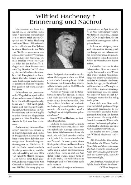 Wilfried Hacheney † – Erinnerung und Nachruf
