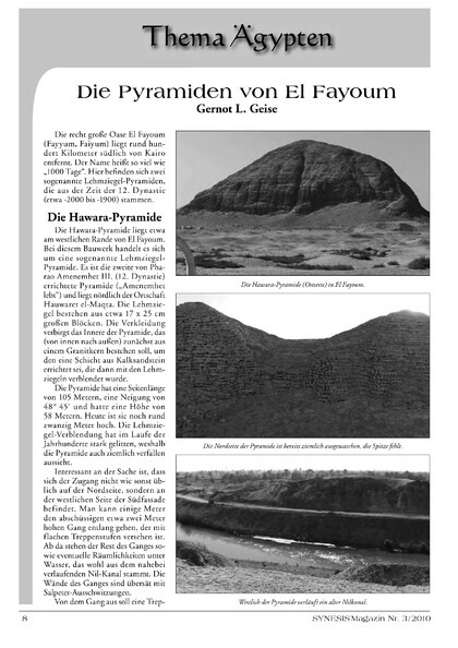 Die Pyramiden von El Fayoum