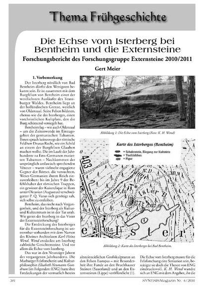 Die Echse vom Isterberg bei Bentheim und die Externsteine