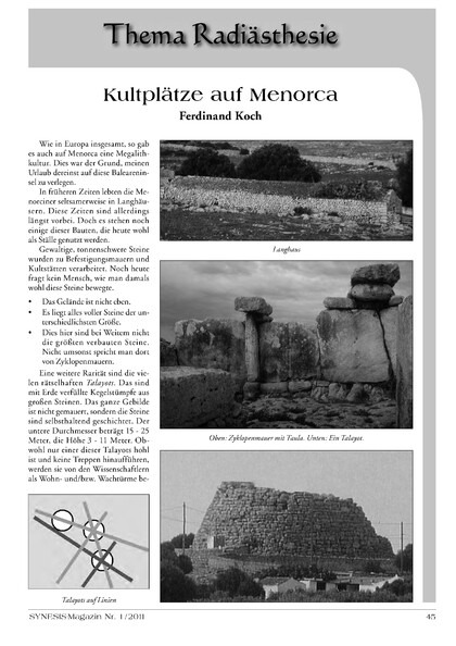 Kultplätze auf Menorca