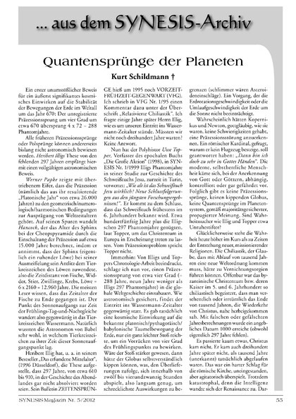 Quantensprünge der Planeten