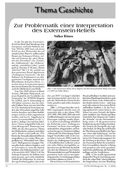 Zur Problematik einer Interpretation des Externstein-Reliefs