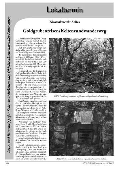 Goldgrubenfelsen/Keltenrundwanderweg