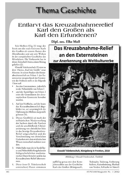 Entlarvt das Kreuzabnahmerelief Karl den Großen als Karl den Erfundenen?