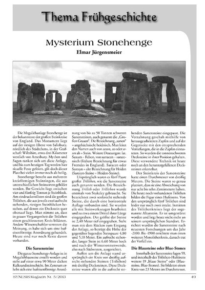 Mysterium Stonehenge