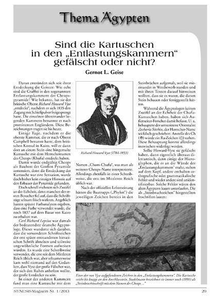 Sind die Kartuschen in den „Entlastungskammern“ gefälscht oder nicht?