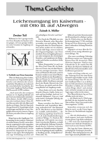 Leichenumgang im Kaisertum mit Otto III. auf Abwegen (Teil 2)