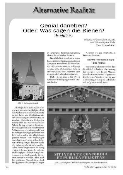 Was sagen die Bienen?