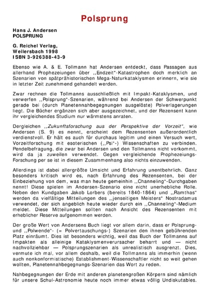„Polsprung“ von Hans J. Andersen