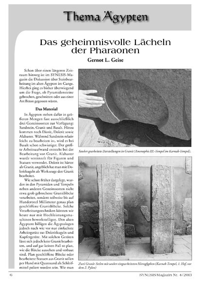 Das geheimnisvolle Lächeln der Pharaonen