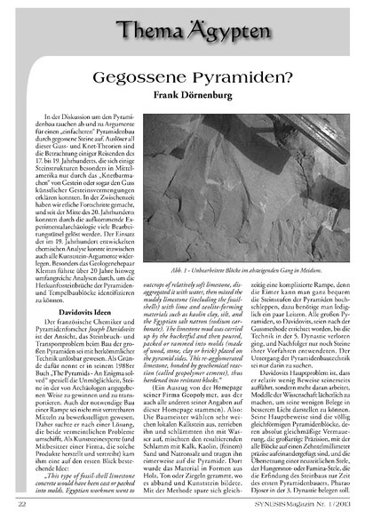 Gegossene Pyramiden?