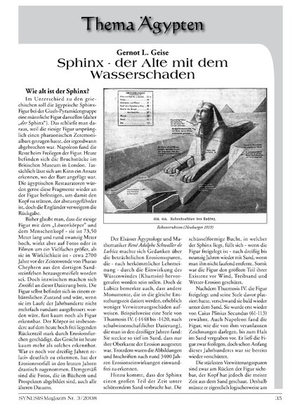 Sphinx – Der Alte mit dem Wasserschaden