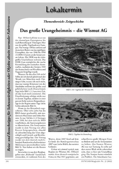 Das große Urangeheimnis – die Wismut AG