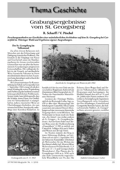 Grabungsergebnisse vom St. Georgsberg