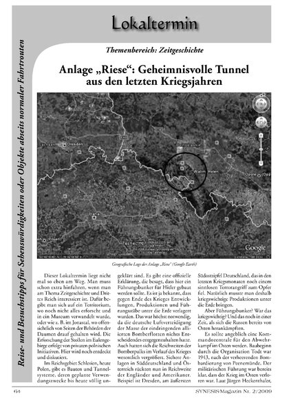 Anlage „Riese“: Geheimnisvolle Tunnel aus den letzten Kriegsjahren
