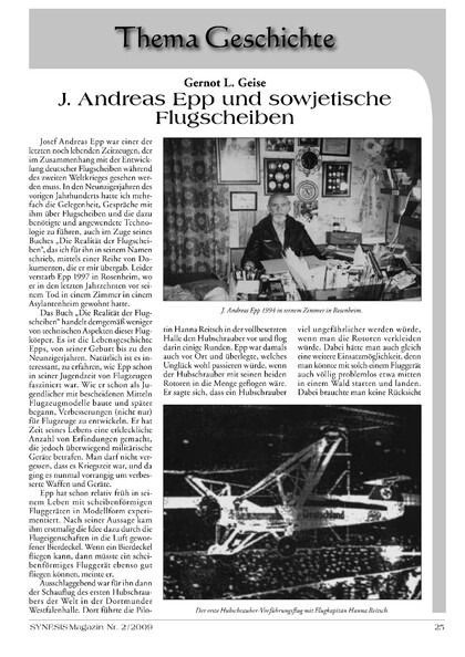 J. Andreas Epp und sowjetische Flugscheiben